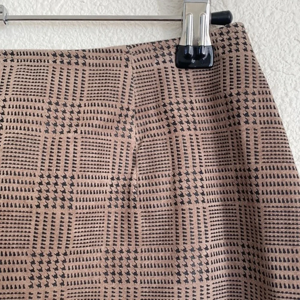 90s suede‎ mini skirt abstract
